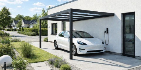 Vægmonteret Carport