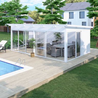 Fritstående Udestue Haverdal 24kvm Sommer