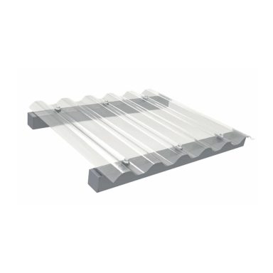 halleplattan glasfiberarmerad plasttak i klar transparent