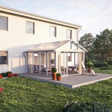 Halle kompletta uterum fritid 15 kvm sadeltak