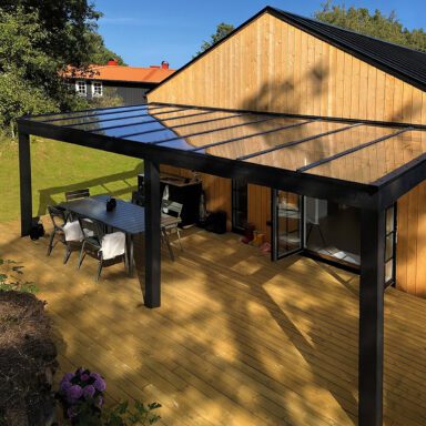 PC-Tag – Fladt tag af klart glas - Ekstremt slagfast og holdbar